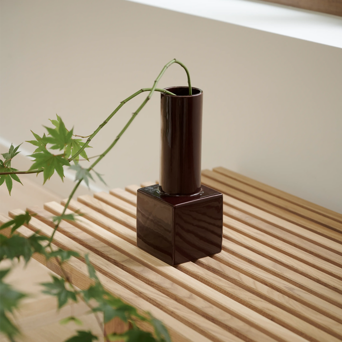 Display vase Beige
