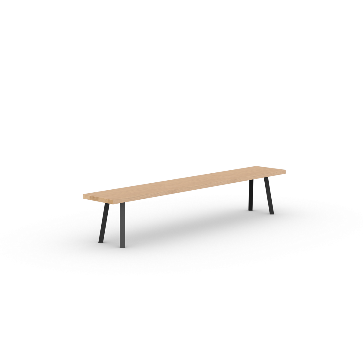 New Classic eetkamerbank Eiken hardwax olie natural light 200cm