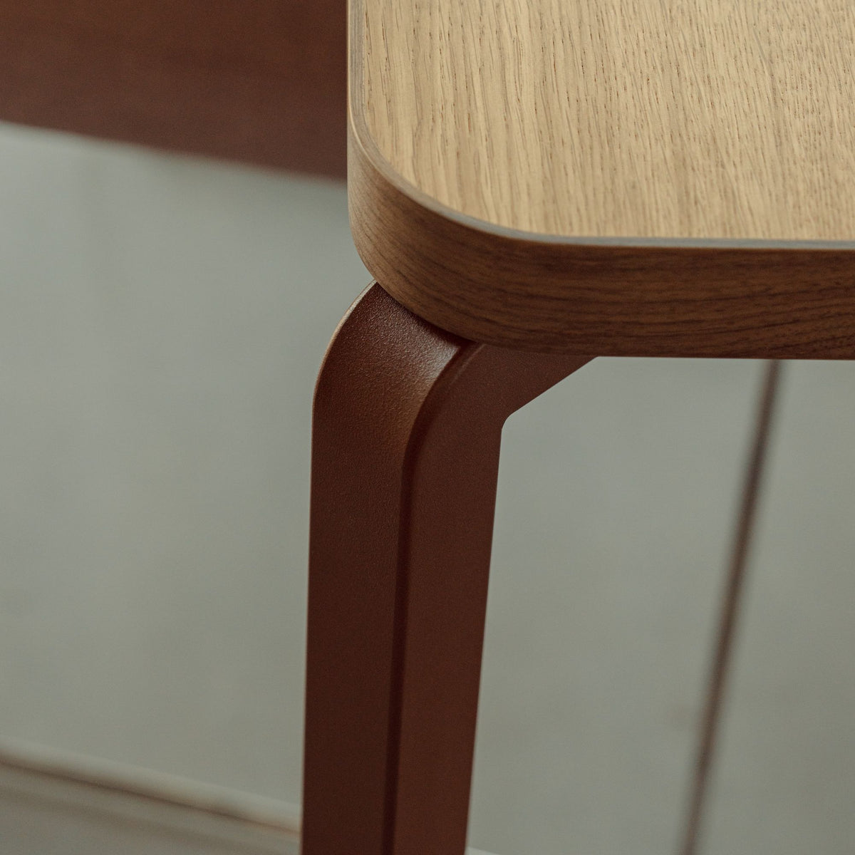 Arc tafel chroom, eiken naturel light rechthoekig