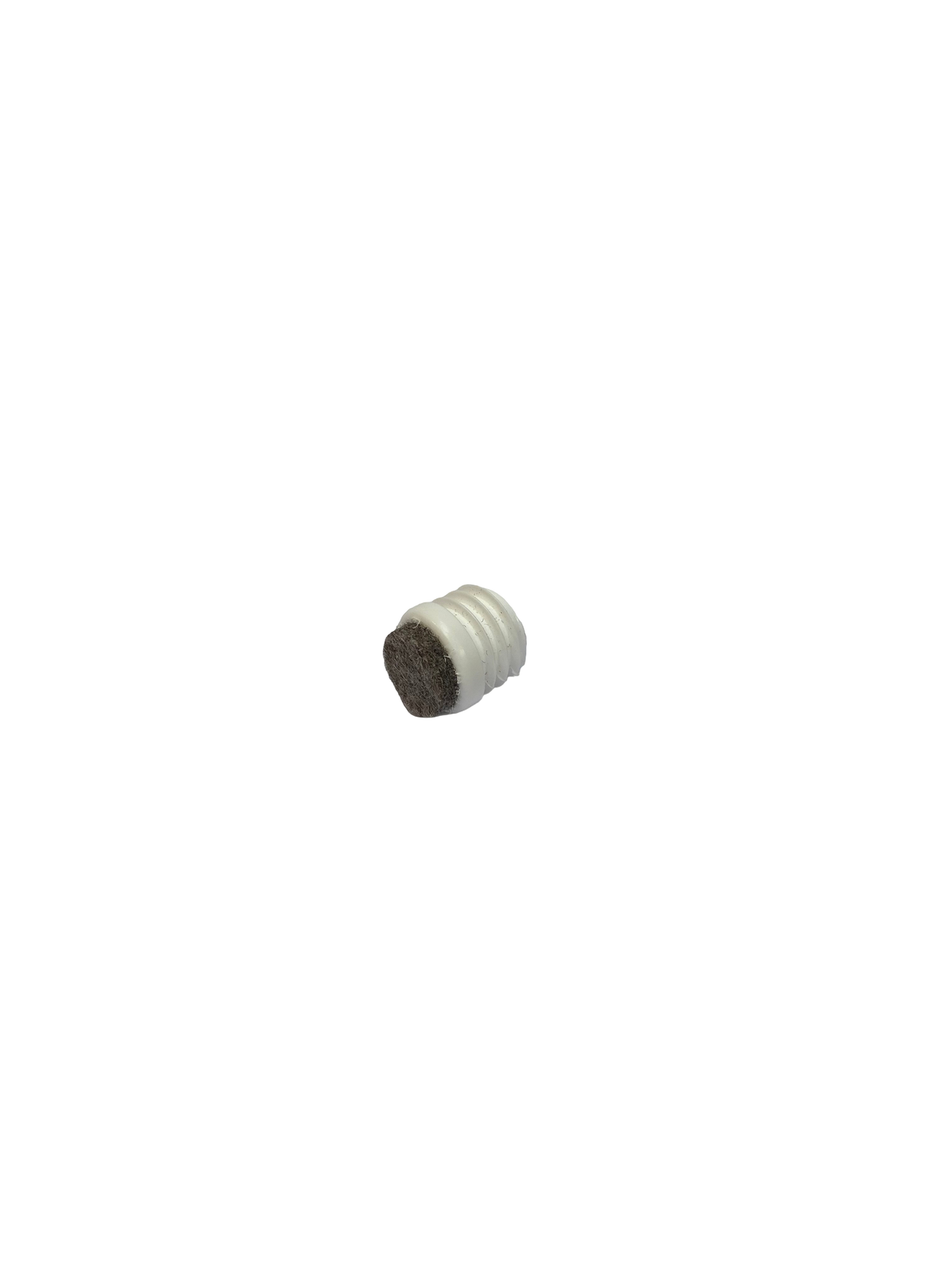 Round felt cap medium white