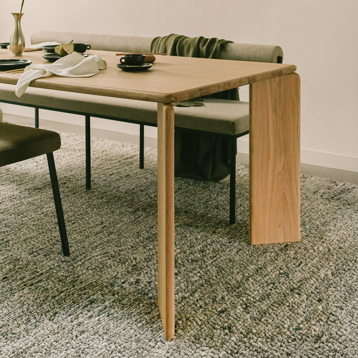 Soft tafel eiken naturel lak, rechthoekig