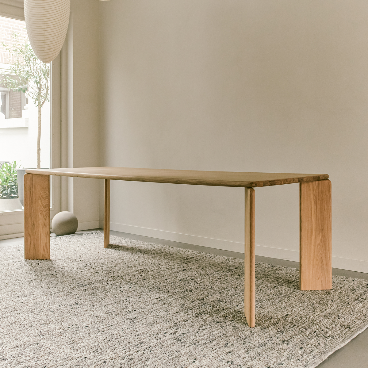 Soft tafel eiken naturel lak, rechthoekig