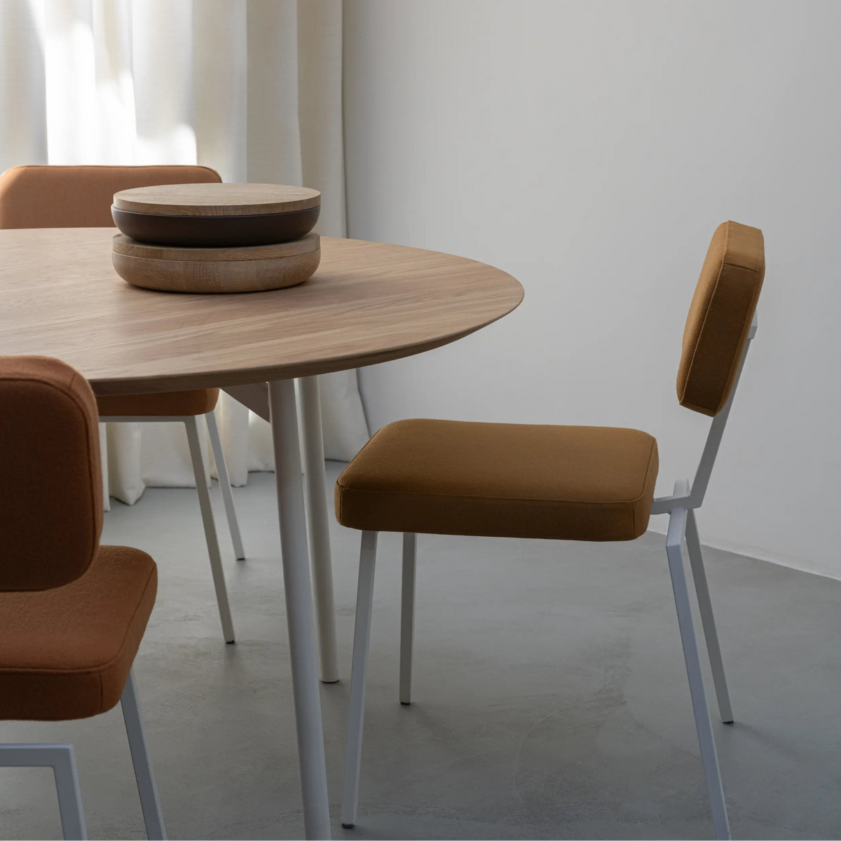 Flyta table black, smoked oak rectangular