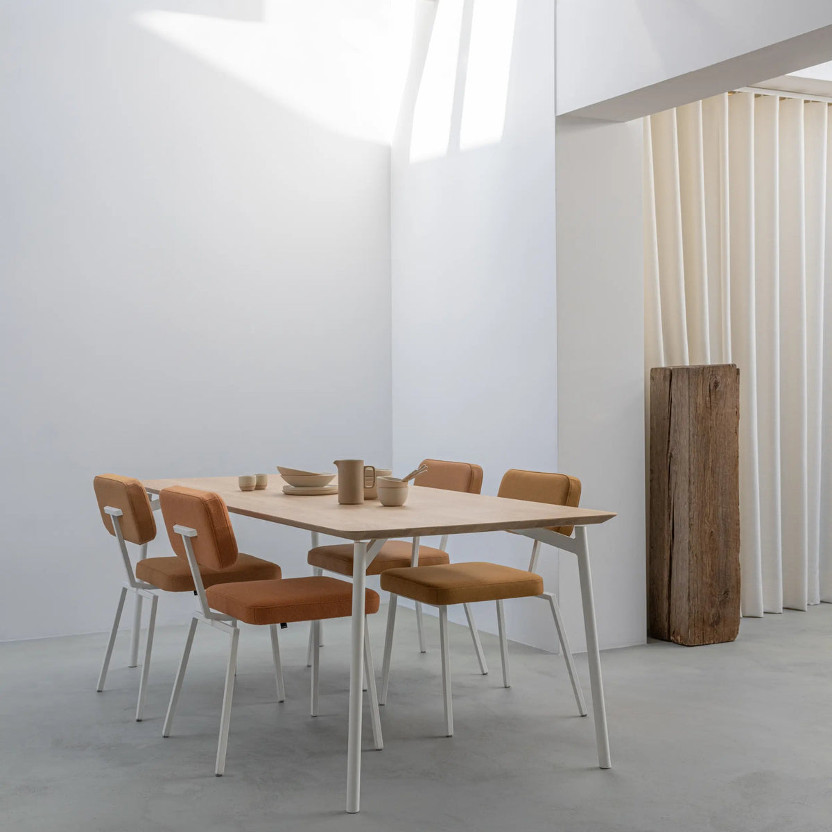 Flyta table black, smoked oak rectangular