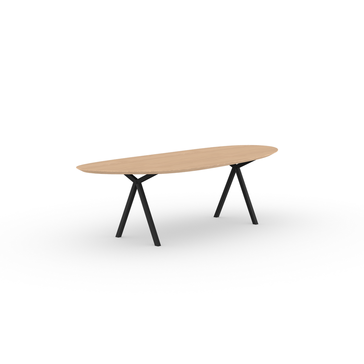 Butterfly table black, oak natural light Blob