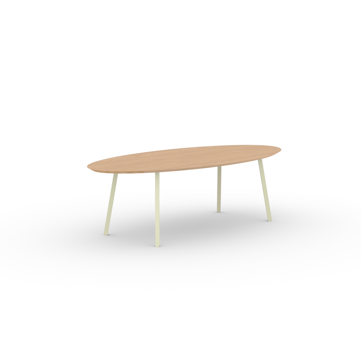 New Classic table ivory, natural oak light oval