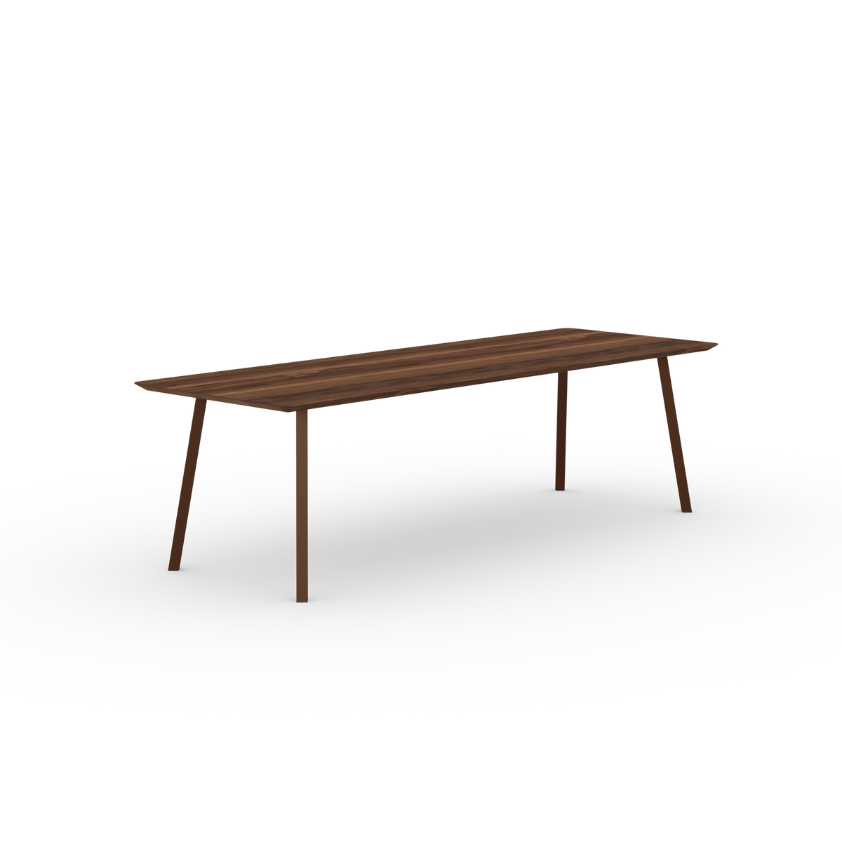 New Classic table brown, walnut rectangular