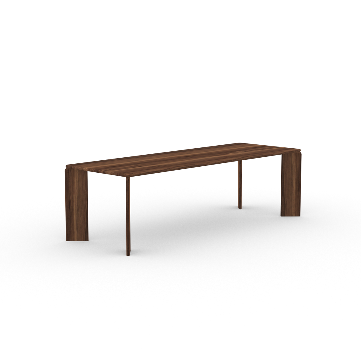 Soft table walnut, rectangular