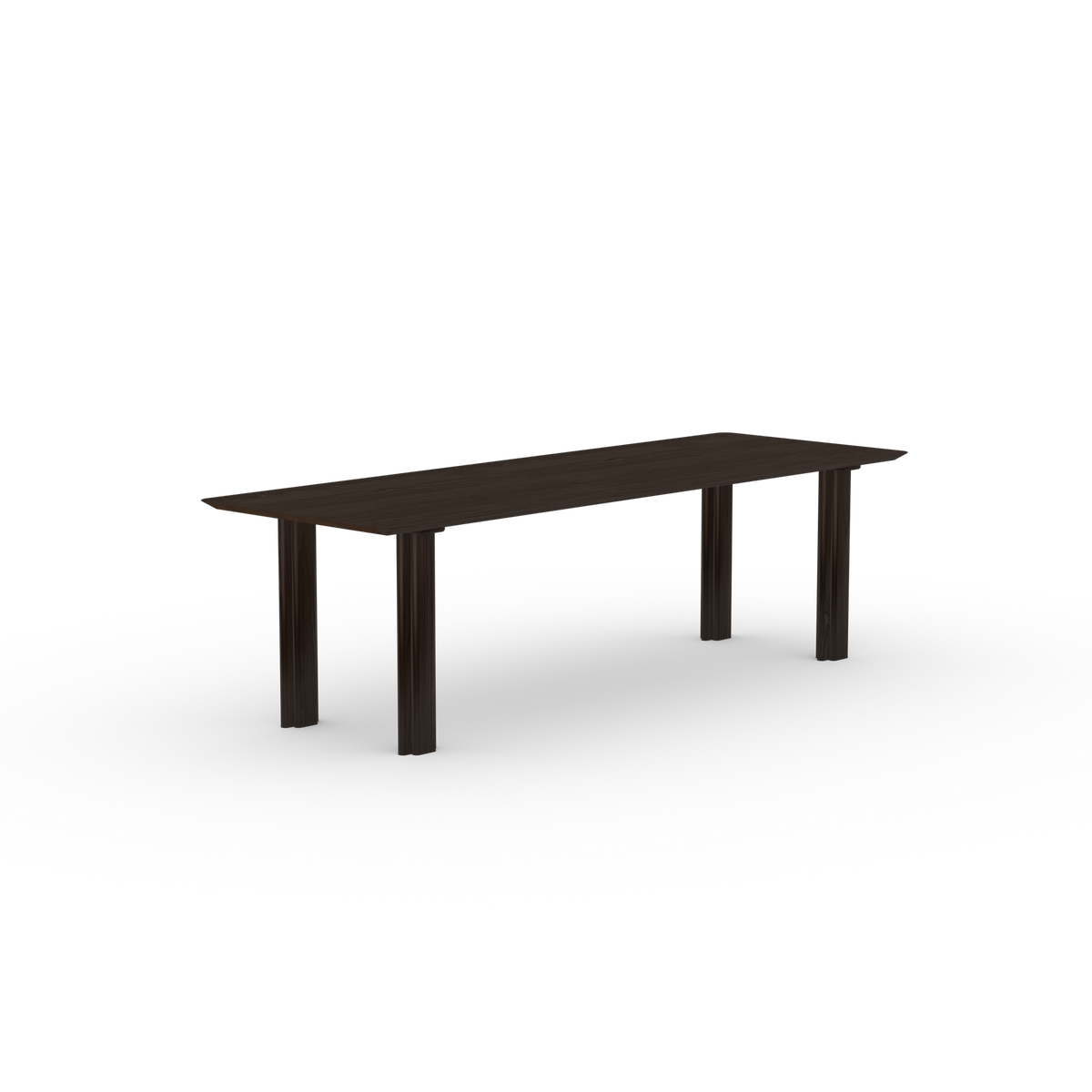 Dining table, smoked oak, rectangular