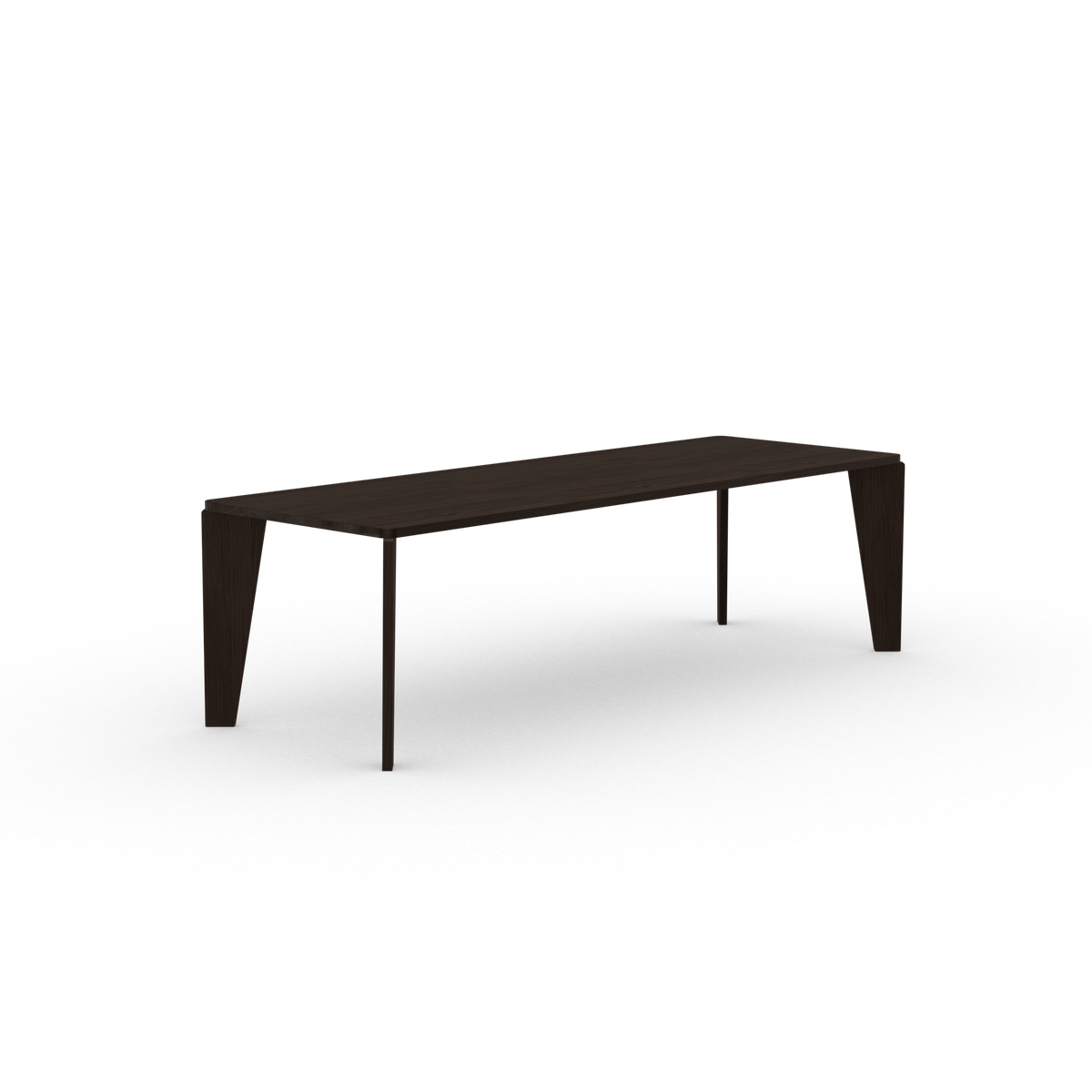 Taper table smoked oak, rectangular