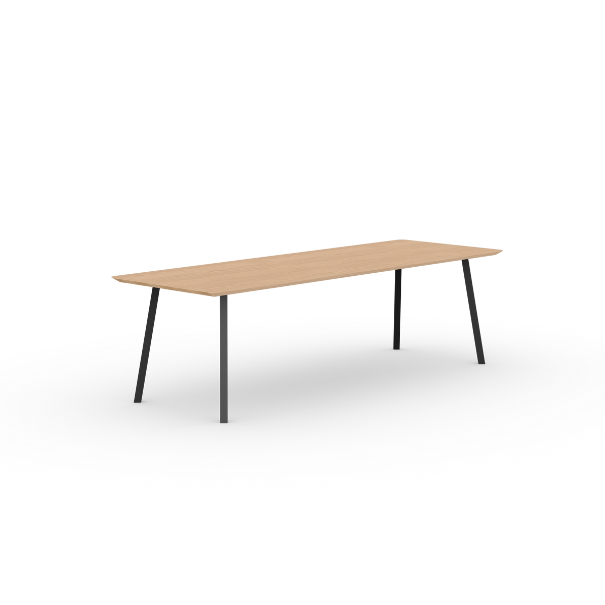 New Classic table black, natural light oak rectangular