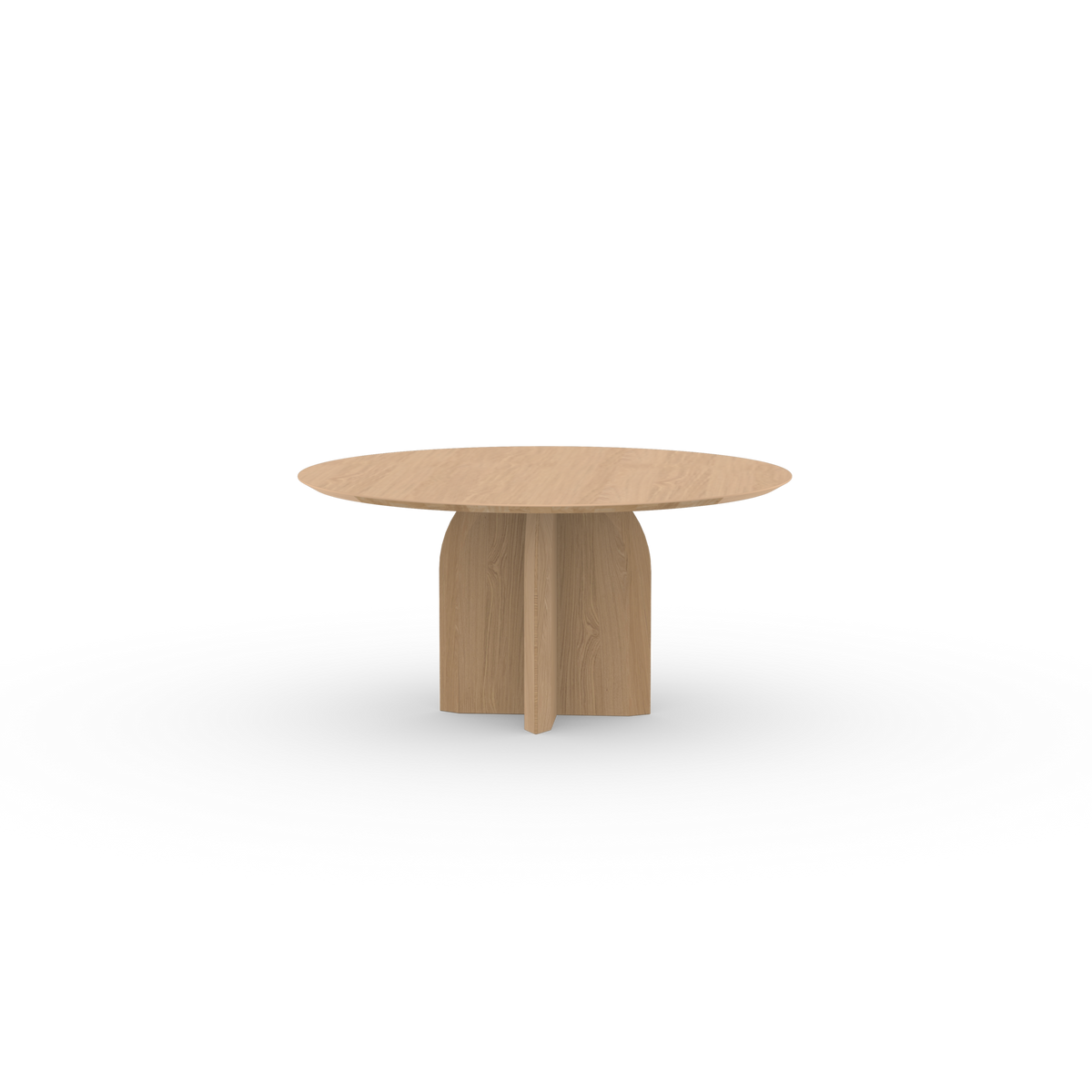 Slot tafel eiken naturel light, rond